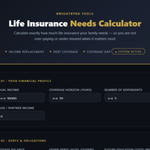 Life Insurance Needs Calculator