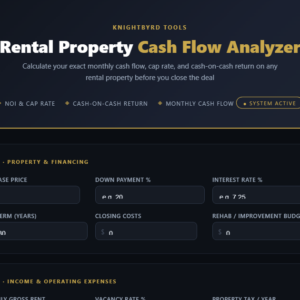 Rental Property Cash Flow Analyzer